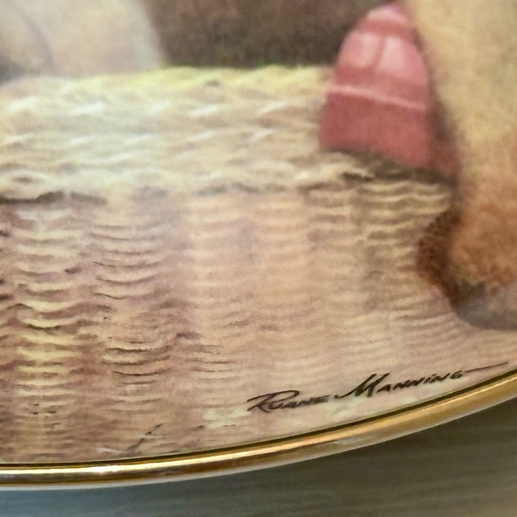 Limited Edition “A Stuffed Friend” Cat Plate by Ruane Manning | The Danbury Mint - Picture 8 of 16